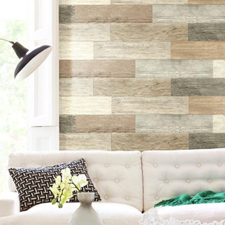 pallet wall ideas: Distressed Barn Wood Plank