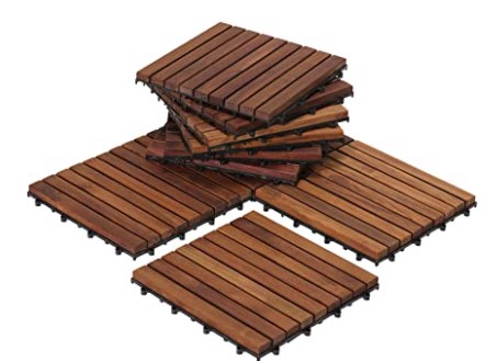 pallet floor ideas: Bare Decor EZ-Floor Interlocking Flooring Tiles